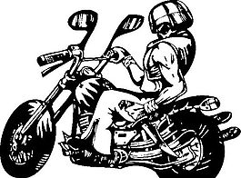 雷霆戰(zhàn)車 摩托車  矢量EPS_009