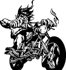雷霆戰(zhàn)車 摩托車  矢量EPS_002