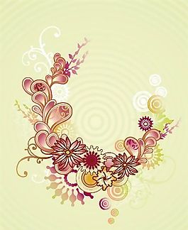歐美花紋 矢量EPS_9451