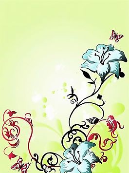 歐美花紋 矢量EPS_9169