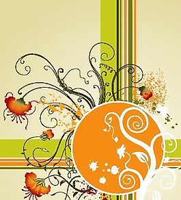 歐美花紋 矢量EPS_9008