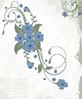 歐美花紋 矢量EPS_8937