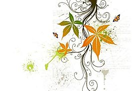 歐美花紋 矢量EPS_8695