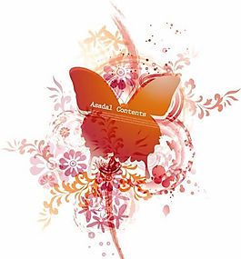 歐美花紋-8423 矢量AI