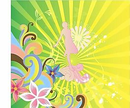 歐美花紋-5507 矢量AI