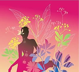 歐美花紋-5456 矢量AI
