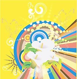 歐美花紋-5447 矢量AI