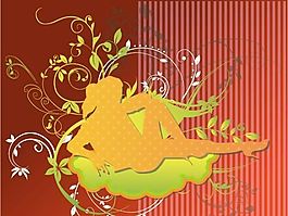 歐美花紋-5420 矢量AI