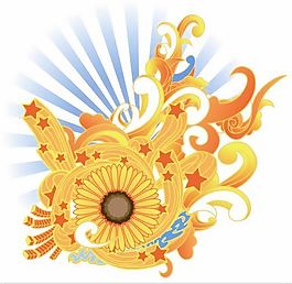 歐美花紋-5347 矢量AI