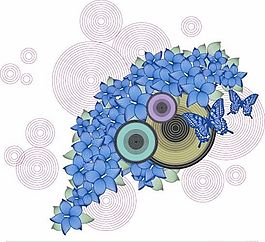 歐美花紋-5341 矢量AI