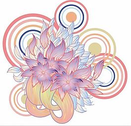 歐美花紋-5327 矢量AI