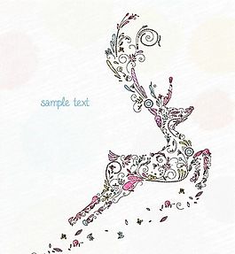 歐美花紋-5252 矢量EPS