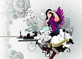 歐美花紋-5136 矢量EPS