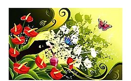 歐美花紋-4932 矢量EPS