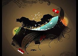 欧美花纹-4868 矢量EPS