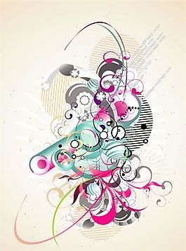 歐美花紋-4787 矢量EPS