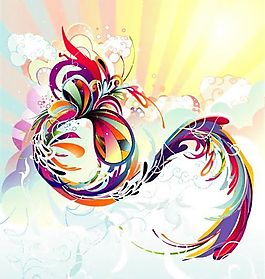 歐美花紋-4764 矢量EPS