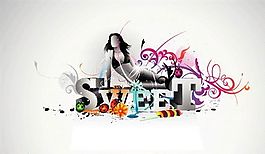 欧美花纹-4757 矢量EPS