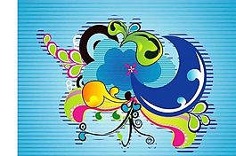 欧美花纹-4728 矢量EPS