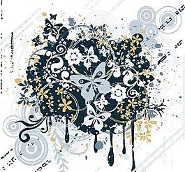 歐美花紋-4384 矢量EPS