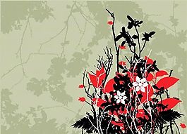 歐美花紋-4107 矢量EPS