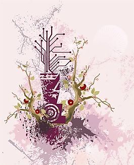 歐美花紋-4065 矢量EPS