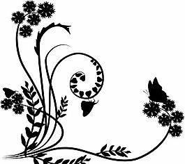 歐美花紋-3724 矢量EPS
