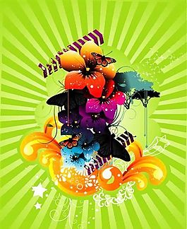 歐美花紋-3535 矢量EPS