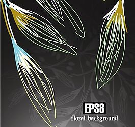 歐美花紋-2067 矢量EPS