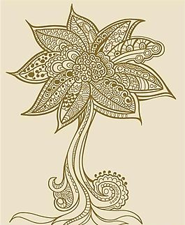 歐美花紋-2035 矢量EPS