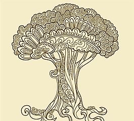 歐美花紋-2034 矢量EPS