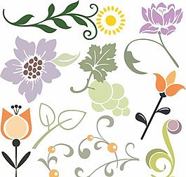 歐美花紋-1531 矢量EPS