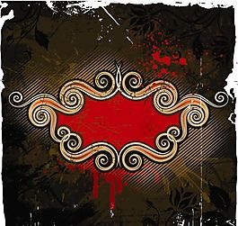 歐美花紋-1449 矢量EPS