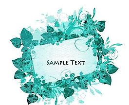 歐美花紋-1391 矢量EPS