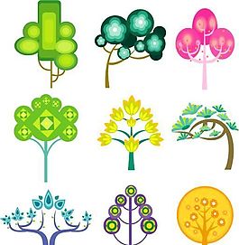 裝飾花草圖案矢量素材