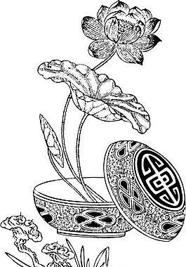 花草圖案 裝飾花草 矢量素材 AI格式_0030