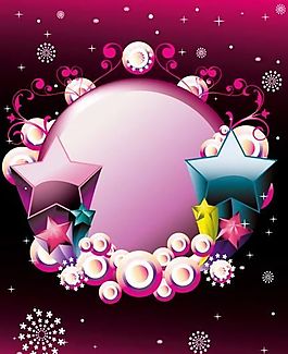 矢量潮流元素 banner 絲帶 飄帶 立體星星 麥穗 花朵 花紋 蝴蝶 eps格式_04