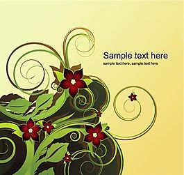 時(shí)尚花朵花紋矢量素材 eps格式_02