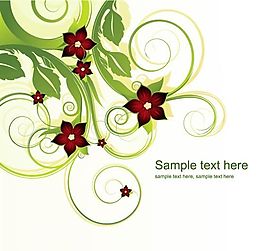 時(shí)尚花朵花紋矢量素材 eps格式_01