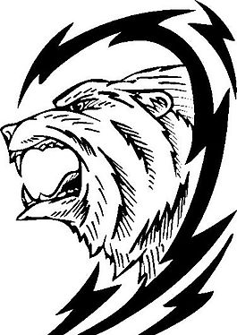 裝飾圖案 動物猛獸 圖騰矢量素材 ai格式_28