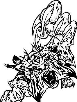 裝飾圖案 動物猛獸 圖騰矢量素材 ai格式_12