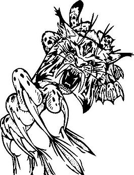 裝飾圖案 動物猛獸 圖騰矢量素材 ai格式_11