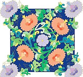 花草圖案 矢量 EPS_0080