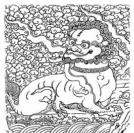 元明時(shí)代 矢量版畫 古典圖案 矢量中華五千年 AI源文件_0597
