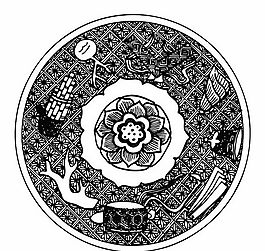 元明時代 矢量版畫 古典圖案 矢量中華五千年 AI源文件_0332