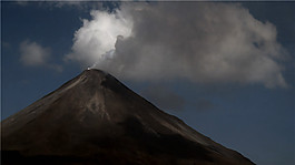 火山冒煙視頻素材