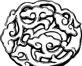 元明時(shí)代 矢量版畫 古典圖案 矢量中華五千年 AI源文件_0007