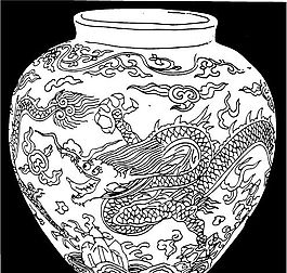 元明時(shí)代 矢量版畫 古典圖案 矢量中華五千年 AI源文件_0374