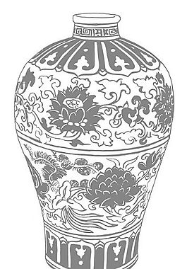元明時(shí)代 矢量版畫 古典圖案 矢量中華五千年 AI源文件_0294