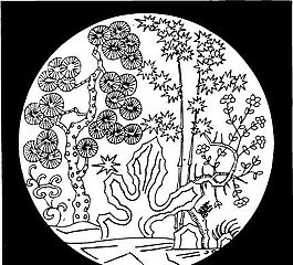 元明時(shí)代 矢量版畫 古典圖案 矢量中華五千年 AI源文件_0288